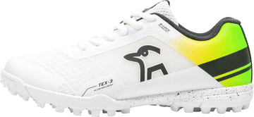 Kookaburra Pro 5.0 Rubber Shoe Wht/Lime/Yellow