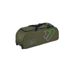 Green sports bag with 'GM' branding on a white background