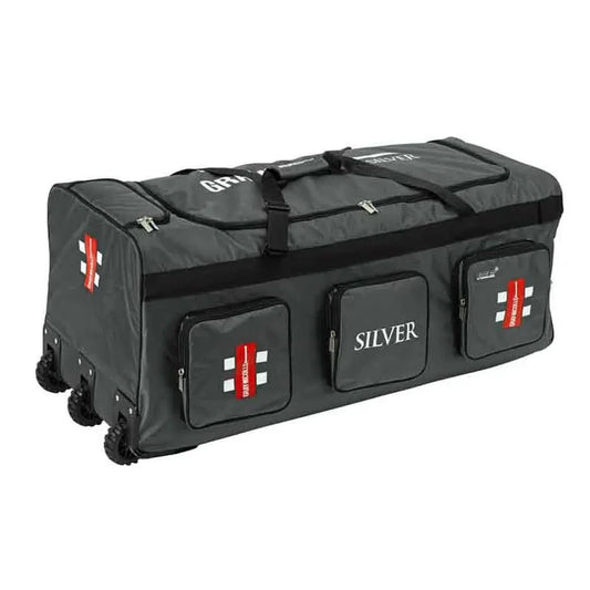 Gray - Nicolls Silver Wheel Bag - Cricket World Australia